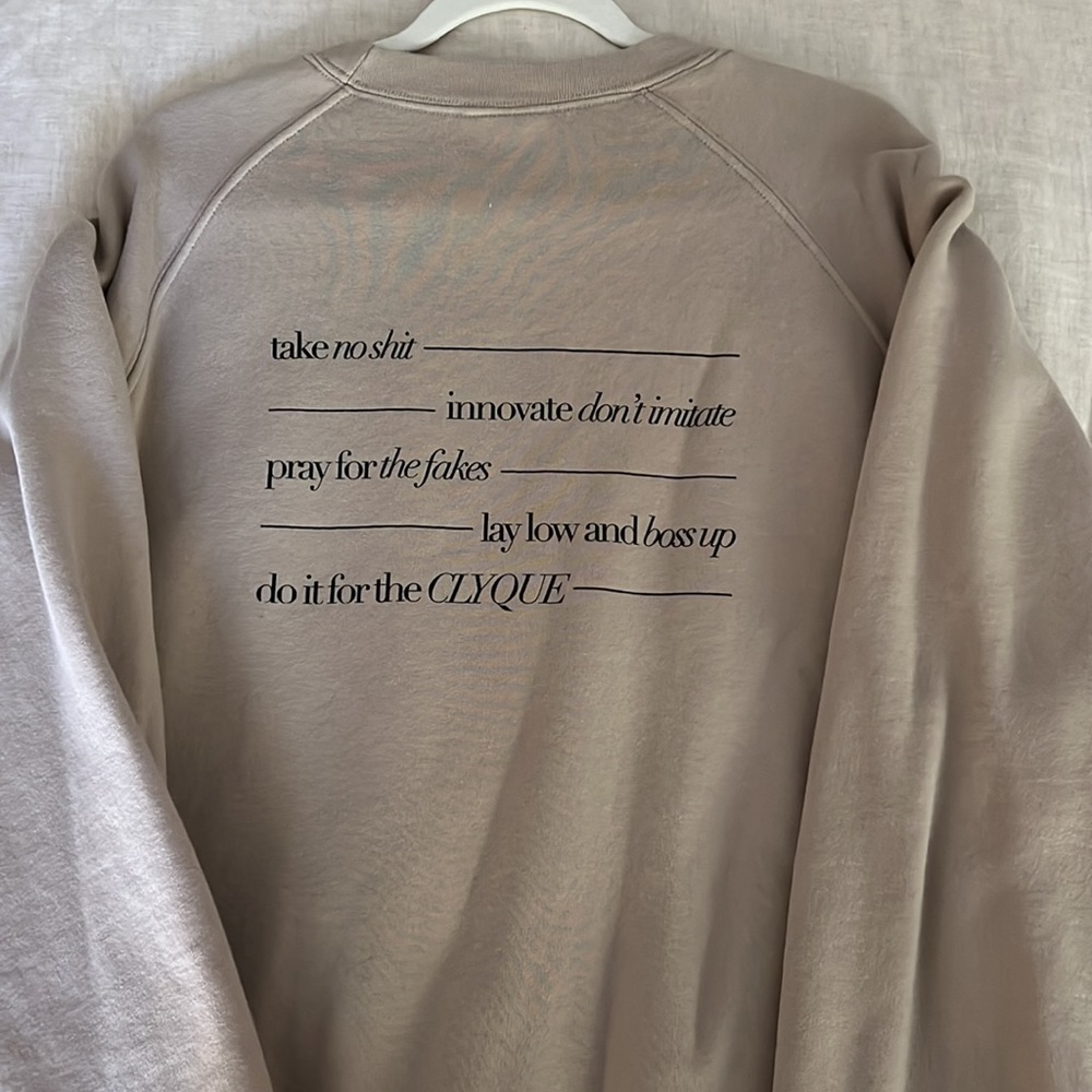 CLYQUE the lane crew neck — sand color